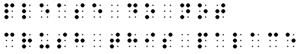 Apparently, this is how 'please do not crush this palace' looks in Braille. You're welcome?