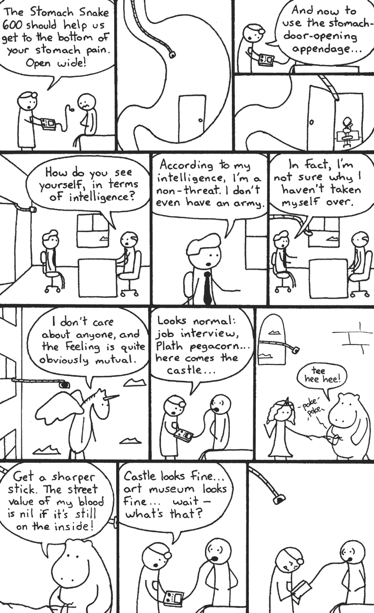 Happy 2012! Here's a comic about gastroscopy.