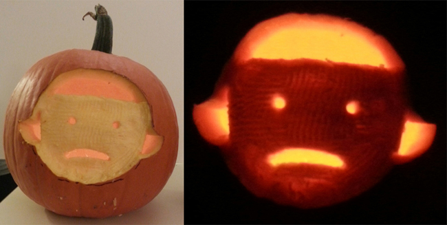 Ok, it's actually just a Girl pumpkin.