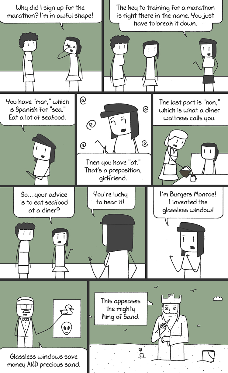 Two nine-panel comics in a row. I'm going broke.